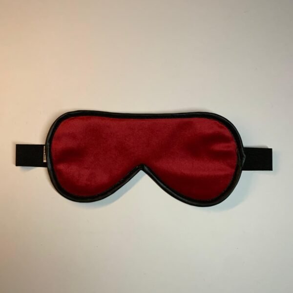 luxurious red sleep mask